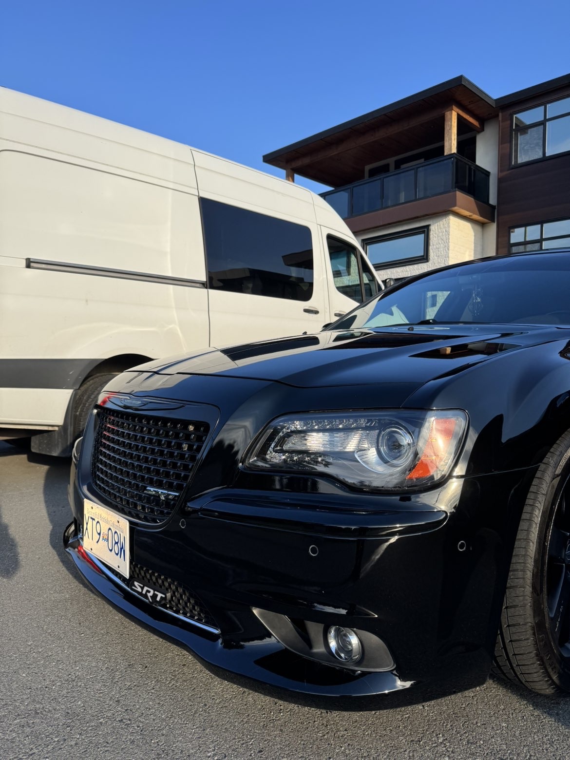 Glossy, clean Chrysler 300 SRT after a full exterior detail by Exotic Lab